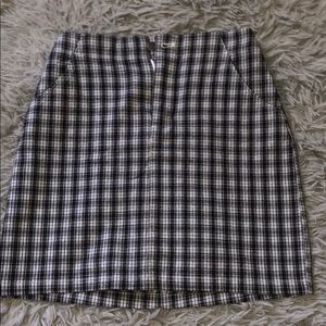 hollister gingham skirt NWT